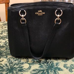 Coach satchel with crossbody strap